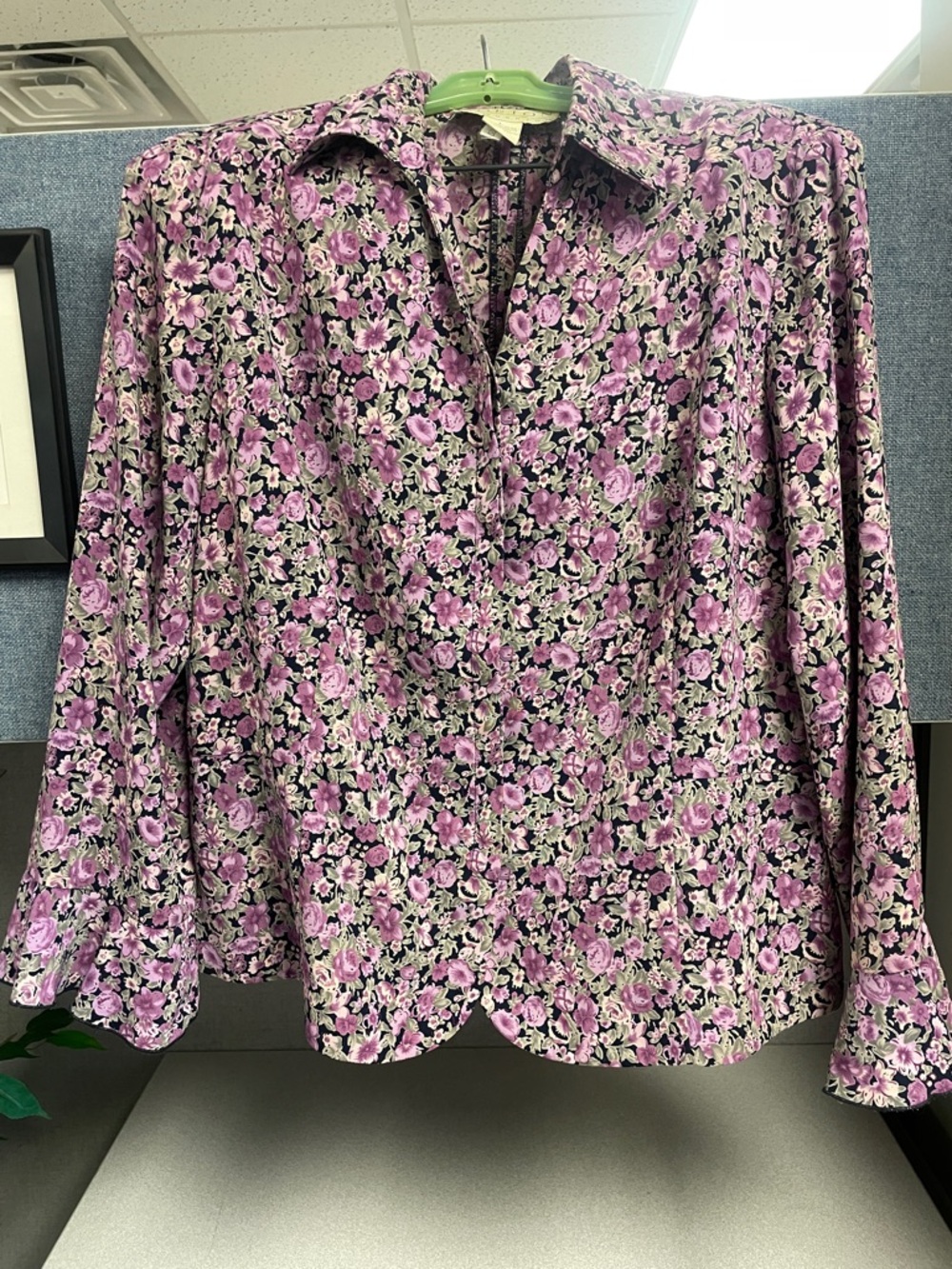 Norton McNaughton Lavender Floral Button-Down Shirt